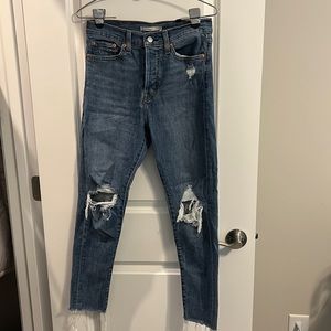 Levi Wedge Skinny Button Up Jeans
